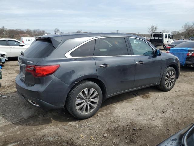 5FRYD3H62EB017827 - 2014 ACURA MDX TECHNOLOGY GRAY photo 3