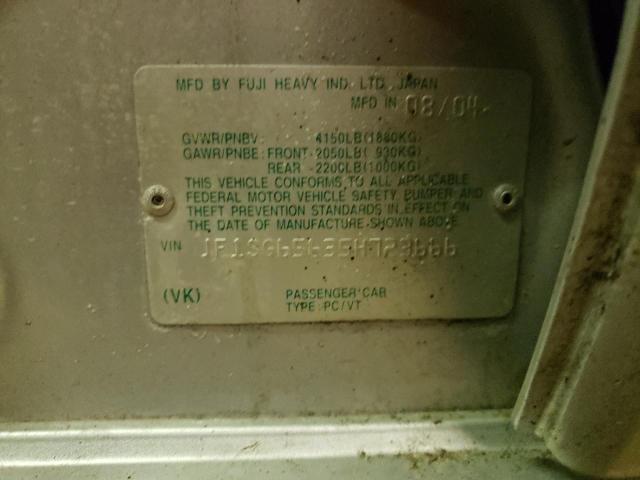 JF1SG65635H723666 - 2005 SUBARU FORESTER 2.5XS Күміс фото 13