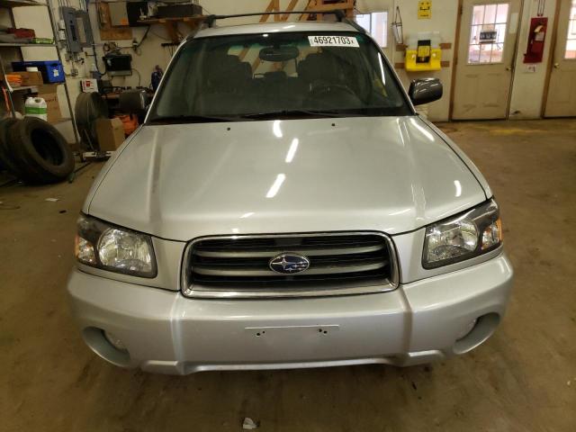 JF1SG65635H723666 - 2005 SUBARU FORESTER 2.5XS SILVER photo 5