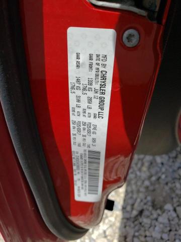 2C4RDGEG4CR380383 - 2012 DODGE GRAND CARA R/T RED photo 14