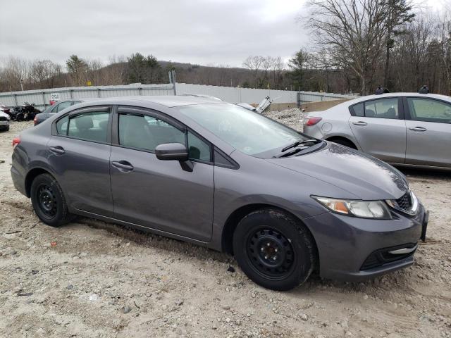 19XFB2F55FE202044 - 2015 HONDA CIVIC LX GRAY photo 4