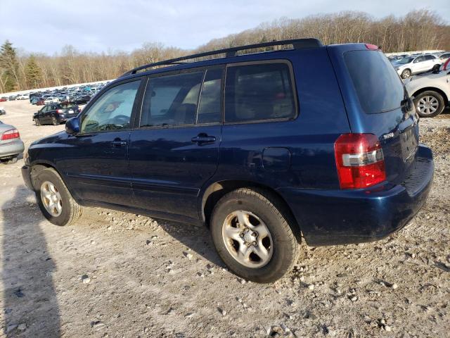 JTEGD21A340085844 - 2004 TOYOTA HIGHLANDER BLUE photo 2