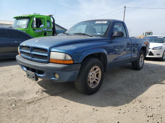 1B7FL36X02S538812 - 2002 DODGE DAKOTA SPORT BLUE photo 1