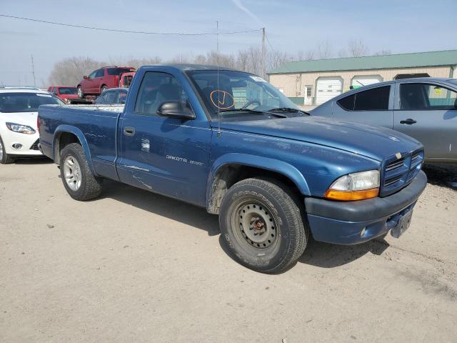 1B7FL36X02S538812 - 2002 DODGE DAKOTA SPORT BLUE photo 4