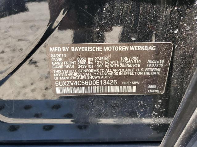 5UXZV4C56D0E13426 - 2013 BMW X5 XDRIVE35I BLACK photo 13