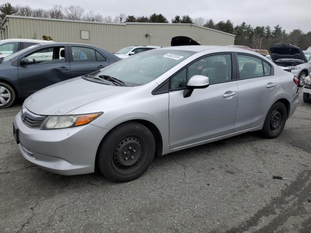 2HGFB2F54CH317462 - 2012 HONDA CIVIC LX SILVER photo 1