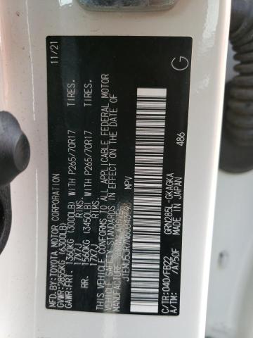 JTEMU5JR7N6004319 - 2022 TOYOTA 4RUNNER SR5/SR5 PREMIUM 白色 照片 13