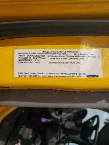 3ALACWFC9JDJH5338 - 2018 FREIGHTLINER M2 106 MEDIUM DUTY YELLOW photo 13