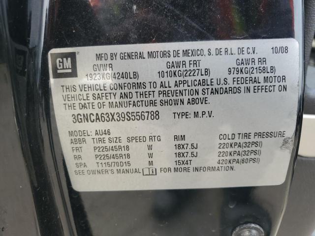 3GNCA63X39S556788 - 2009 CHEVROLET HHR SS 黑色 照片 12