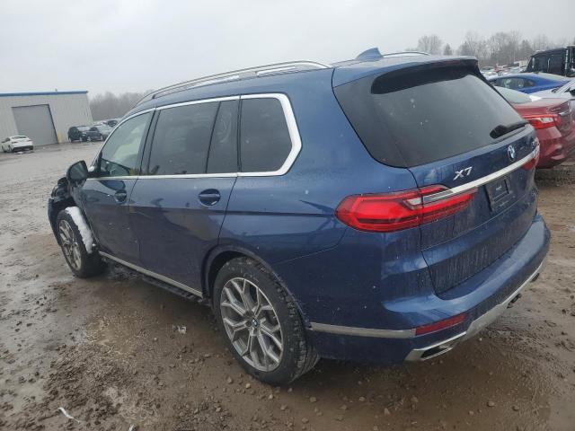 5UXCW2C06L9A02503 - 2020 BMW X7 XDRIVE40I BLUE photo 2