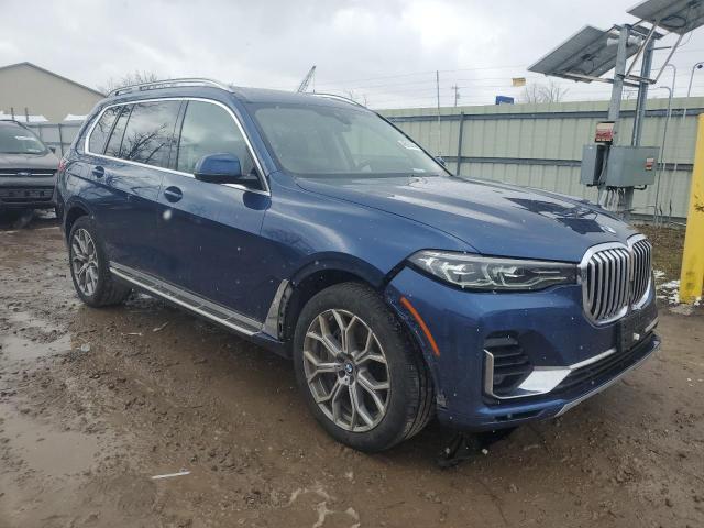 5UXCW2C06L9A02503 - 2020 BMW X7 XDRIVE40I BLUE photo 4