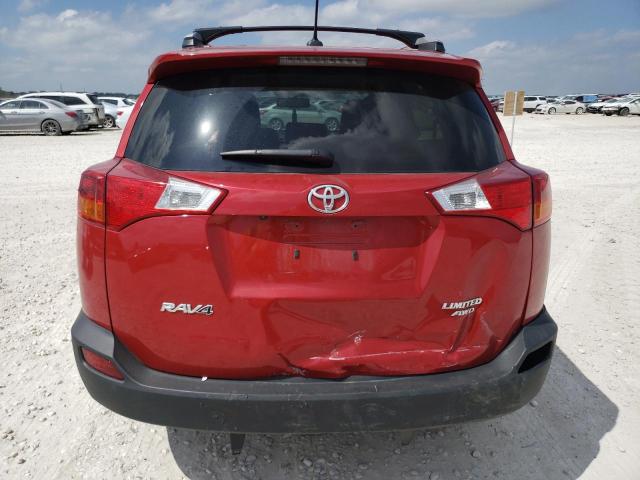 2T3DFREV0DW092205 - 2013 TOYOTA RAV4 LIMITED RED photo 6