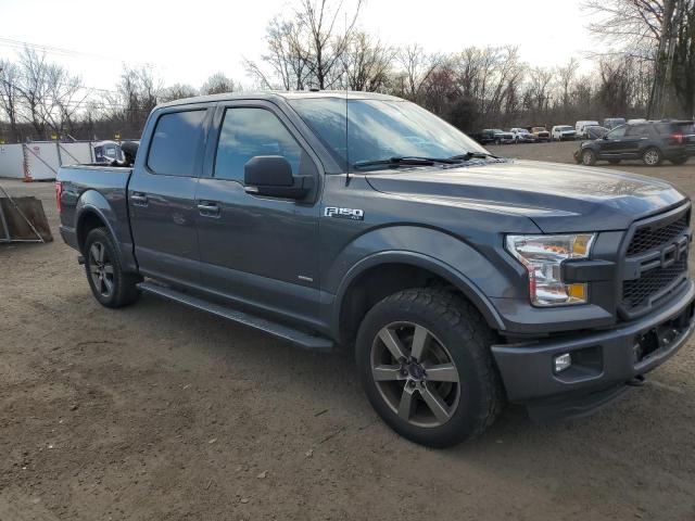 1FTEW1EP6GFB90295 - 2016 FORD F150 SUPERCREW GRAY photo 4