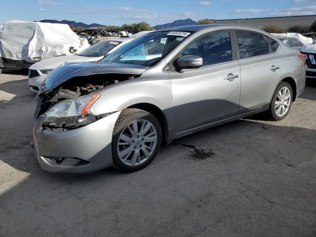 3N1AB7APXEY226887 - 2014 NISSAN SENTRA S SILVER photo 1