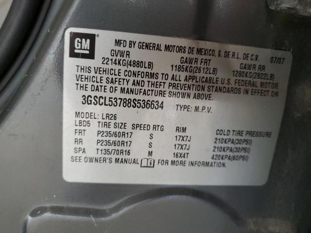 3GSCL53788S536634 - 2008 SATURN VUE XR GRAY photo 14