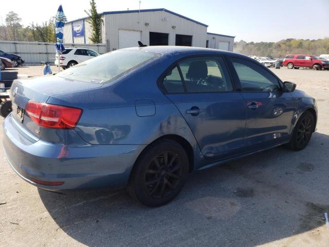 3VWD17AJ7FM259263 - 2015 VOLKSWAGEN JETTA SE BLUE photo 3