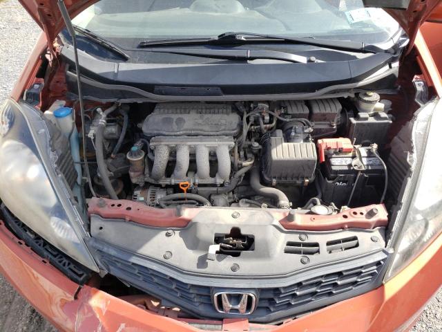 JHMGE8G52CC015388 - 2012 HONDA FIT SPORT ORANGE photo 11