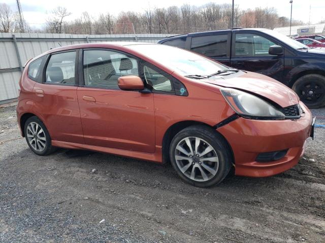 JHMGE8G52CC015388 - 2012 HONDA FIT SPORT ORANGE photo 4