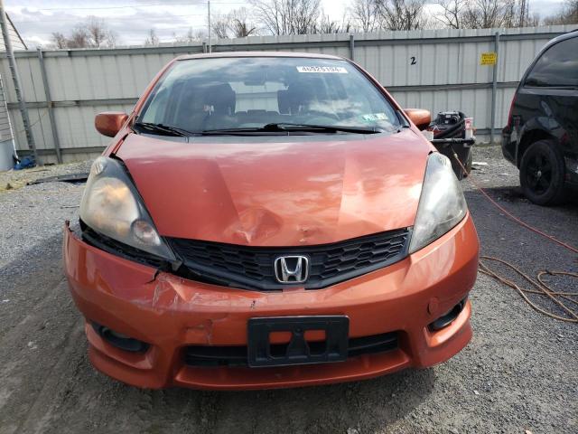 JHMGE8G52CC015388 - 2012 HONDA FIT SPORT ORANGE photo 5