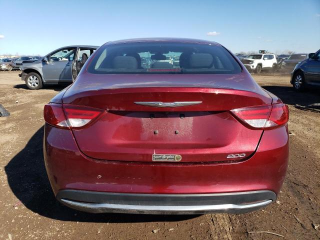 1C3CCCABXGN160667 - 2016 CHRYSLER 200 LIMITED MAROON photo 6