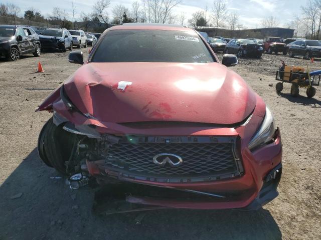 JN1FV7AR1KM830146 - 2019 INFINITI Q50 RED SPORT 400 RED photo 5