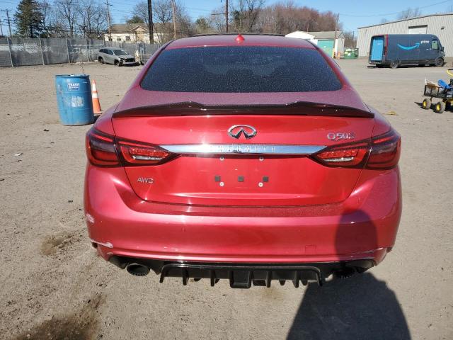 JN1FV7AR1KM830146 - 2019 INFINITI Q50 RED SPORT 400 RED photo 6