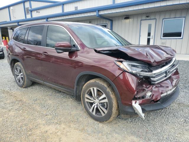 5FNYF6H5XJB057488 - 2018 HONDA PILOT EXL BURGUNDY photo 4