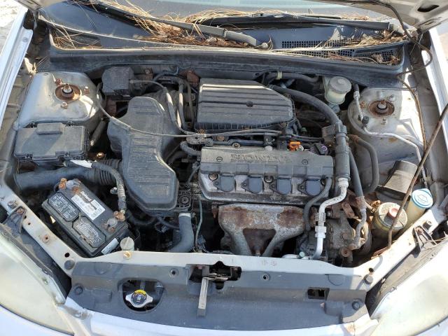 2HGES16531H599760 - 2001 HONDA CIVIC LX SILVER photo 11