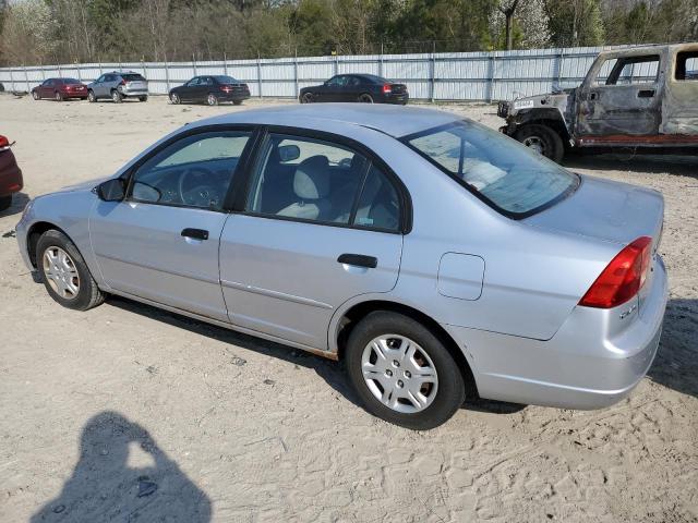 2HGES16531H599760 - 2001 HONDA CIVIC LX SILVER photo 2