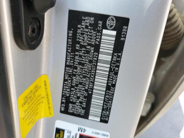 4T1BF3EKXBU737829 - 2011 TOYOTA CAMRY BASE SILVER photo 13