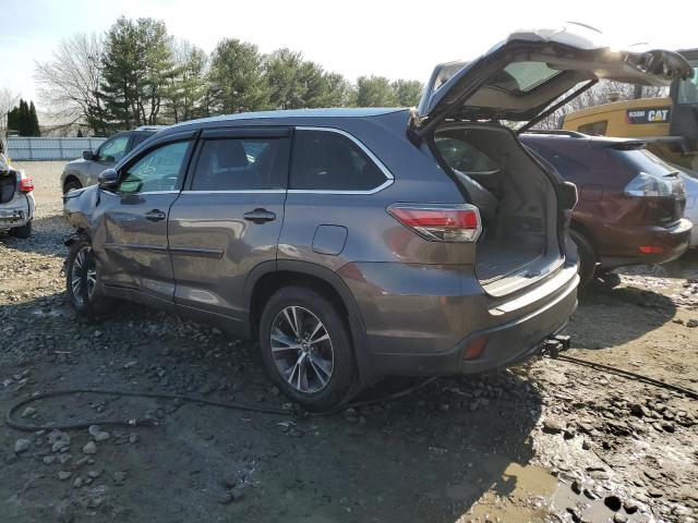 5TDJKRFH6GS237163 - 2016 TOYOTA HIGHLANDER XLE Boz foto 2