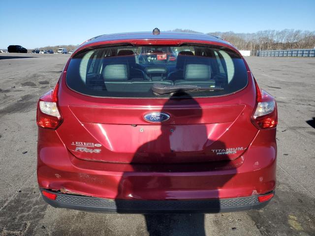 1FADP3N29DL122360 - 2013 FORD FOCUS TITANIUM RED photo 6