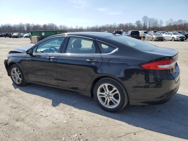 3FA6P0HD6JR283959 - 2018 FORD FUSION SE BLACK photo 2