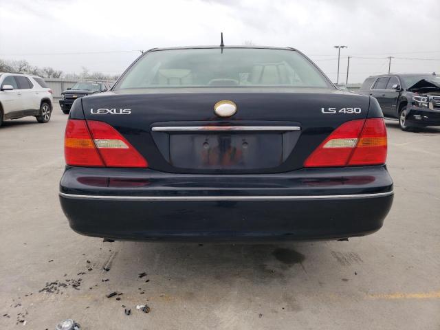 JTHBN30F430103828 - 2003 LEXUS LS 430 BLACK photo 6