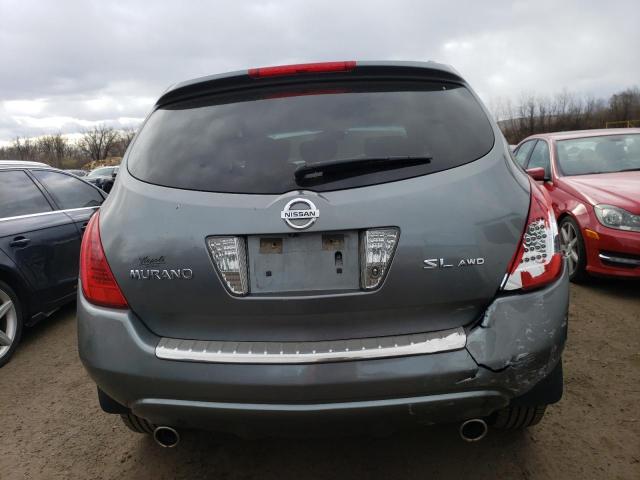 JN8AZ08W47W660072 - 2007 NISSAN MURANO SL GRAY photo 6