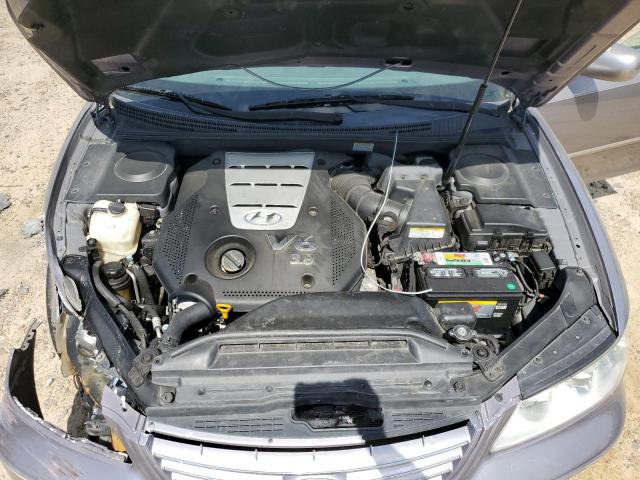 KMHFC46F66A101000 - 2006 HYUNDAI AZERA SE GRAY photo 11