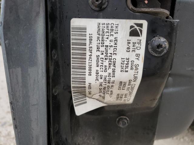 1G8AL52F94Z138898 - 2004 SATURN ION LEVEL 3 SILVER photo 12