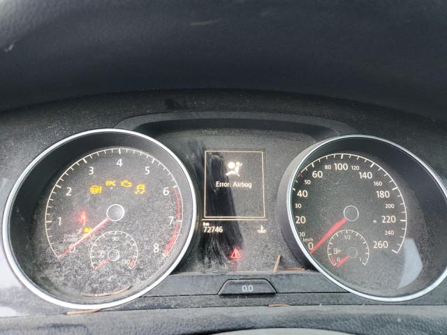 3VWG57AU7MM002922 - 2021 VOLKSWAGEN GOLF GRAY photo 9