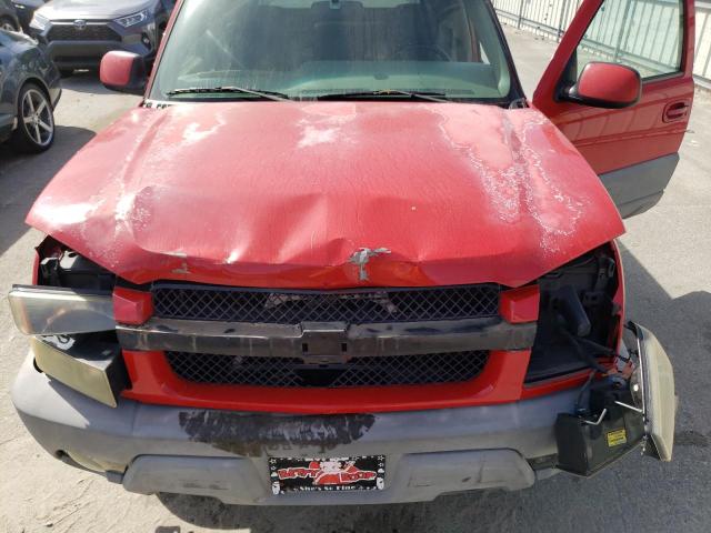 3GNEC13T72G284466 - 2002 CHEVROLET AVALANCHE C1500 RED photo 11