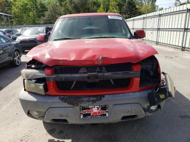 3GNEC13T72G284466 - 2002 CHEVROLET AVALANCHE C1500 RED photo 5