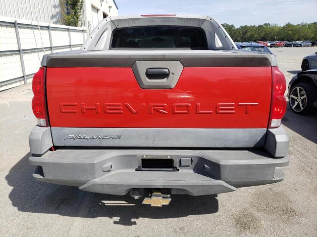 3GNEC13T72G284466 - 2002 CHEVROLET AVALANCHE C1500 RED photo 6