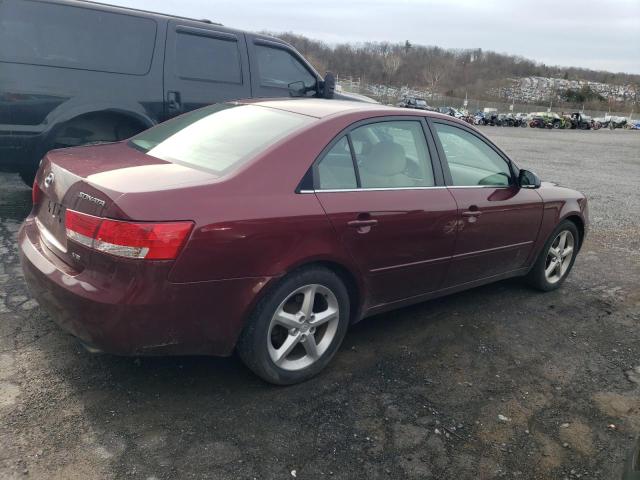 5NPEU46F87H201929 - 2007 HYUNDAI SONATA SE BURGUNDY photo 3