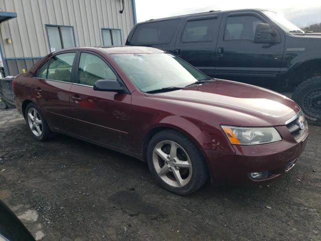 5NPEU46F87H201929 - 2007 HYUNDAI SONATA SE BURGUNDY photo 4