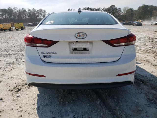 5NPD84LF7JH364406 - 2018 HYUNDAI ELANTRA SEL WHITE photo 6