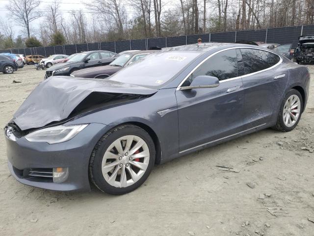 5YJSA1E46GF143604 - 2016 TESLA MODEL S GRAY photo 1