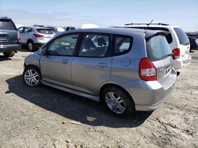 JHMGD38607S047362 - 2007 HONDA FIT S SILVER photo 2