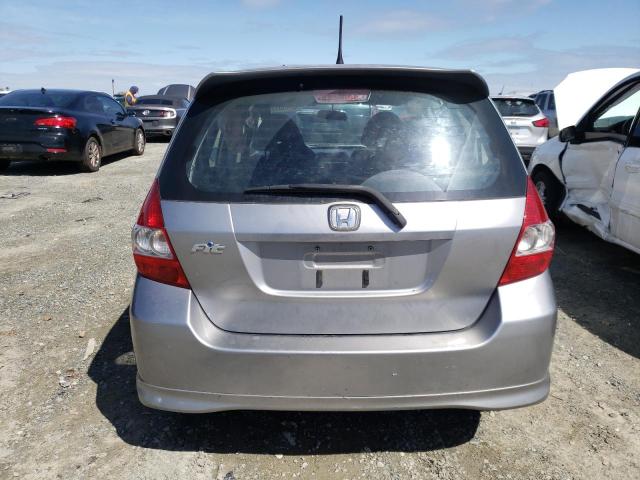 JHMGD38607S047362 - 2007 HONDA FIT S SILVER photo 6