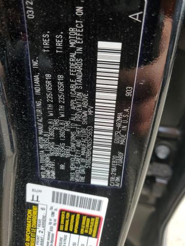 5TDGZRBH2NS575653 - 2022 TOYOTA HIGHLANDER XLE 黑色 照片 13