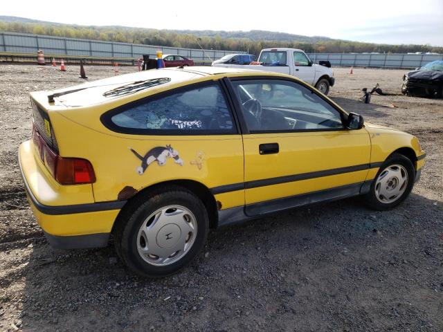 JHMED9369JS008942 - 1988 HONDA CIVIC 1500 CRX SI YELLOW photo 3