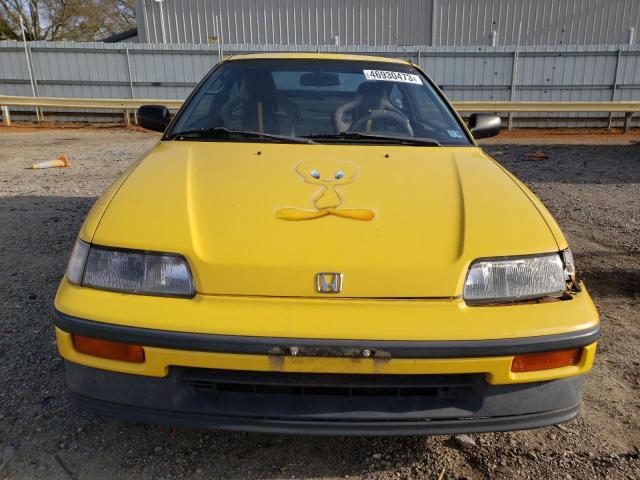 JHMED9369JS008942 - 1988 HONDA CIVIC 1500 CRX SI YELLOW photo 5